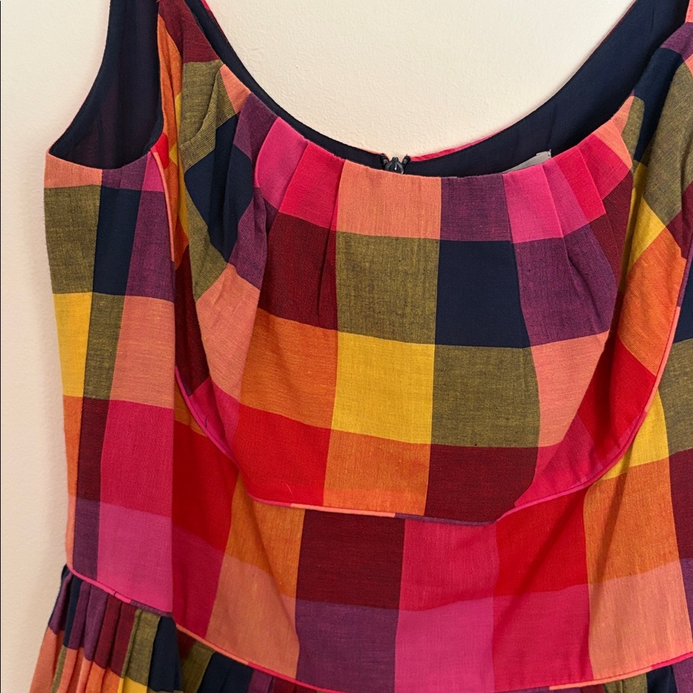 Emily and Fin Enid Jaipur Plaid Dress NWT - Picture 3 of 3
